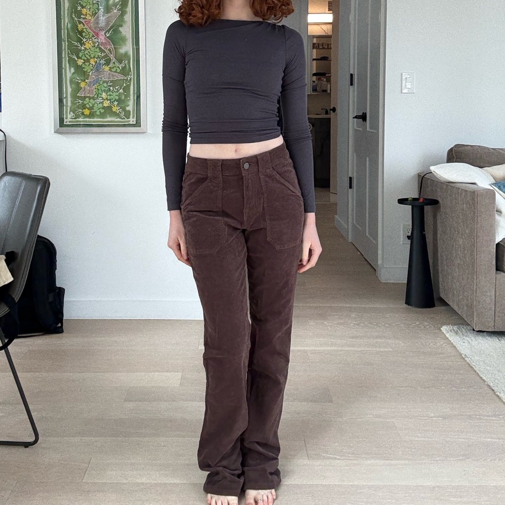 BROWN FLARE CORDUROYS